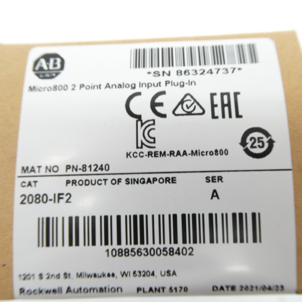 ALLEN BRADLEY 2080-IF2 SER. A NSFS