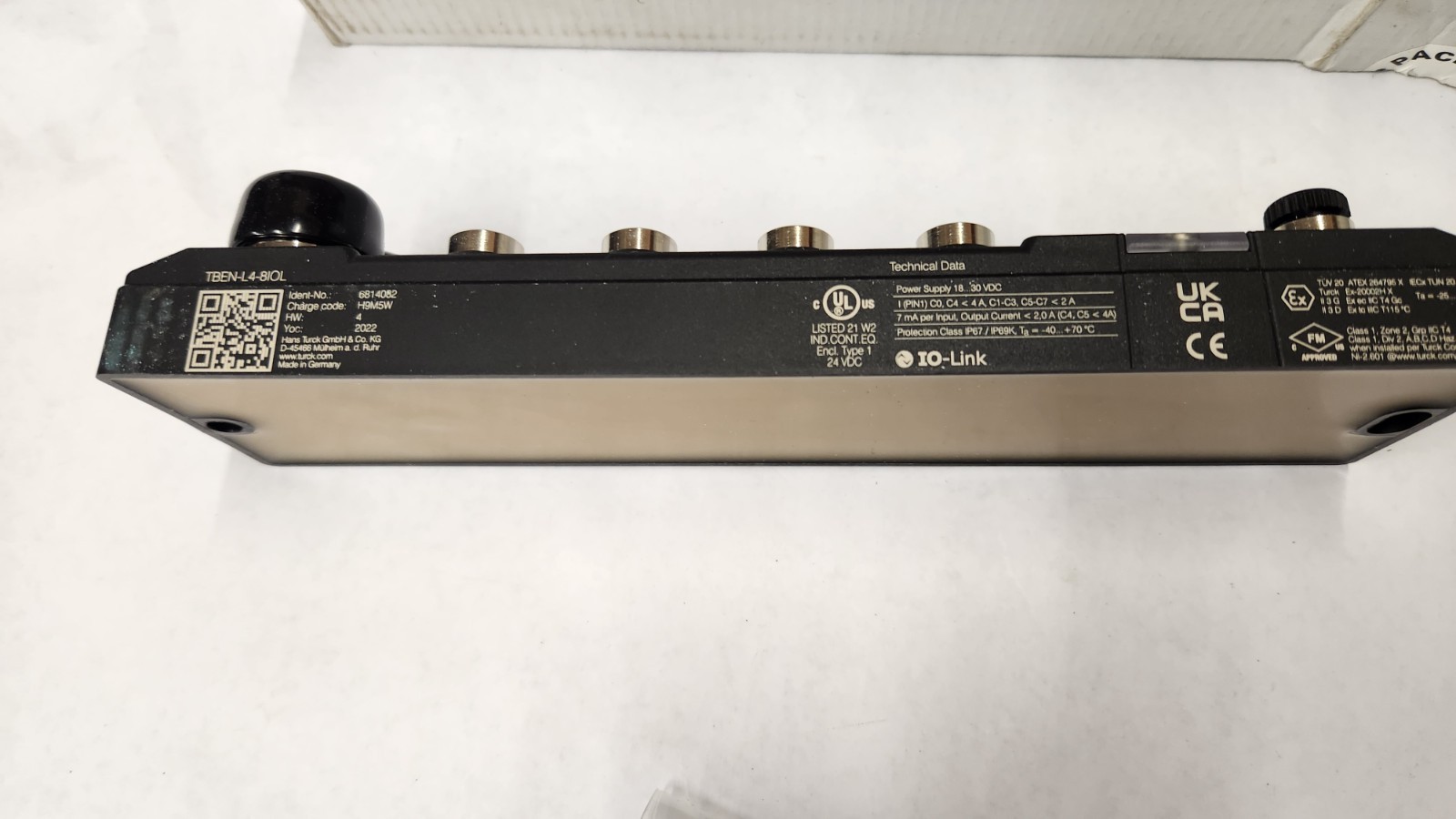 Turck TBEN-L4-8IOL 6814082 Multiprotocol I/O Module Ethernet NEW IN BOX