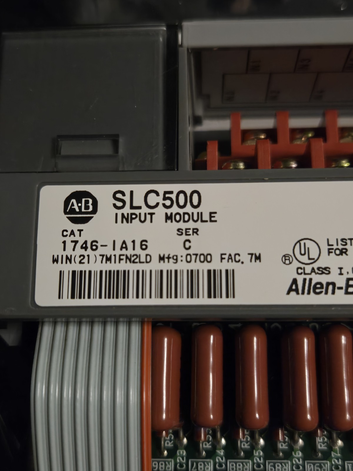 Allen-Bradley 1746-IA16 Series C SLC 500 16-Point AC Input Module 120VAC