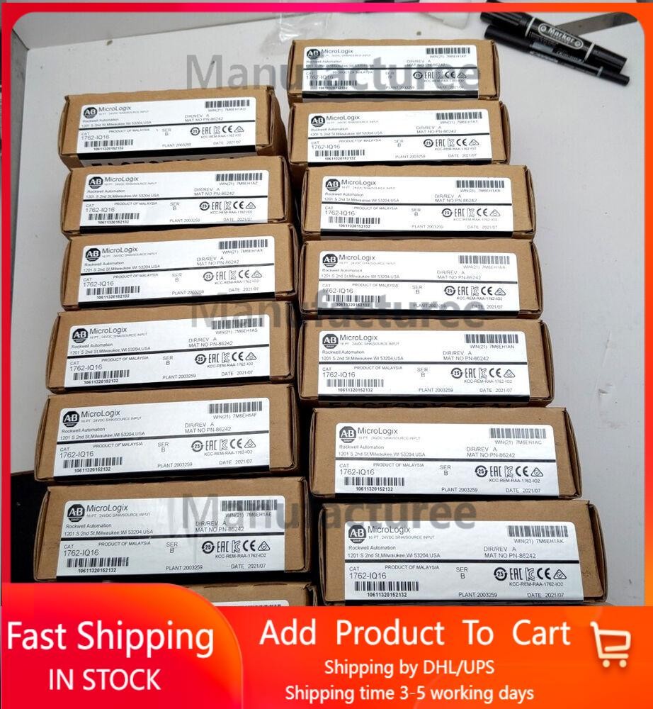 New Allen-Bradley 1762-IQ16 16 Point Digital Input Module 1762IQ16 US