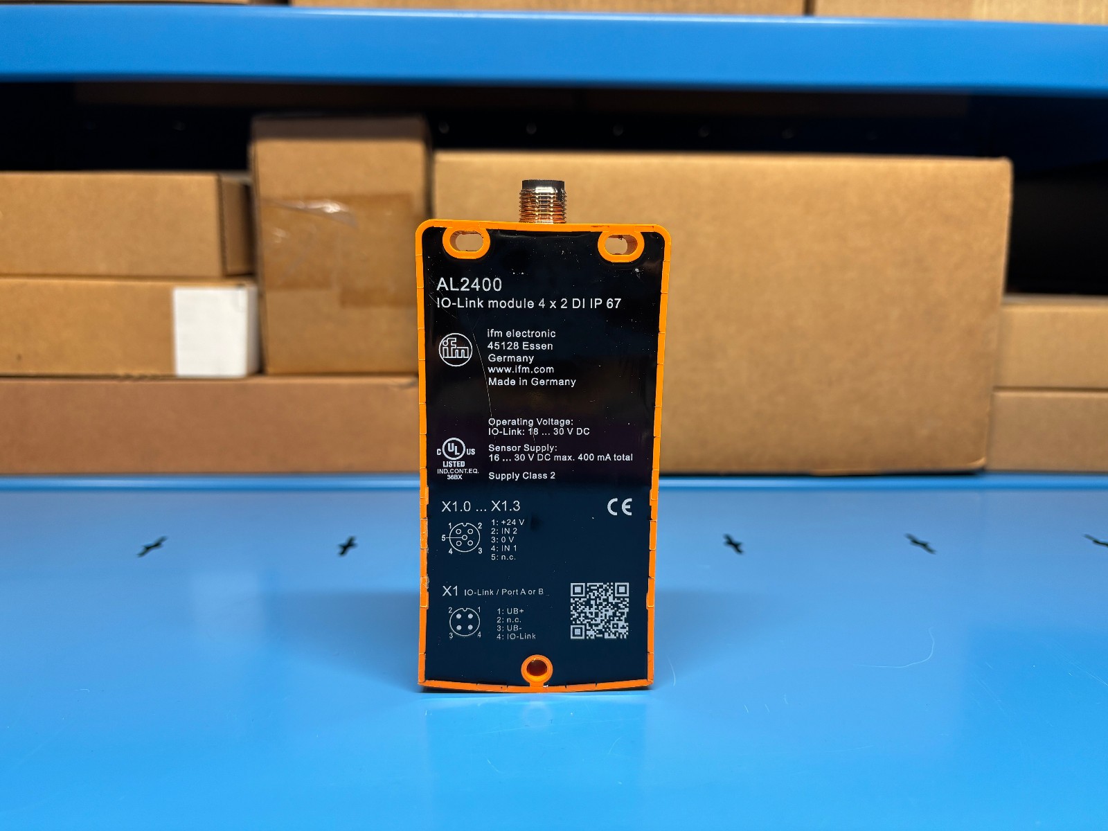 IFM AL2400 I/O-Link CompactLine 4 x 2 DI Input/Output Module – NEW OPEN BOX