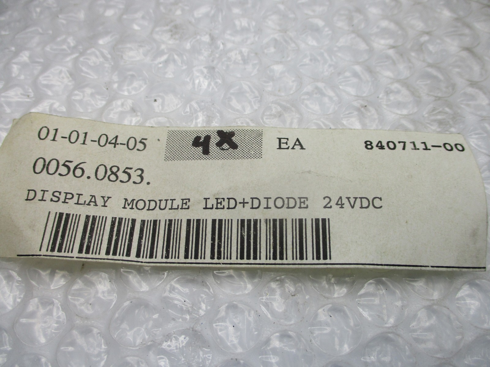 INDUSTRIAL SPARE 0056.0853 DISPLAY MODULE LOT OF 4 NSNP