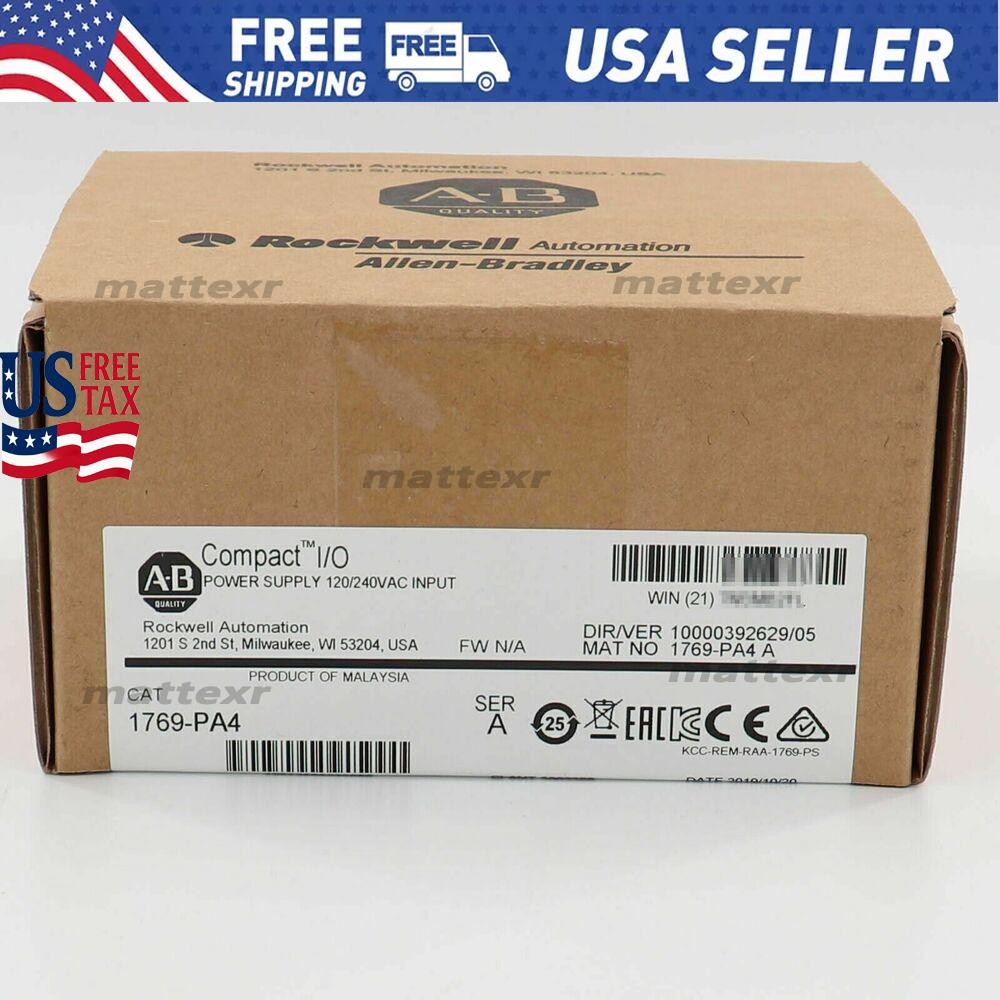 New AB 1769-PA4 SER A CompactLogix Power Supply Module 1769PA4 US Free Tax