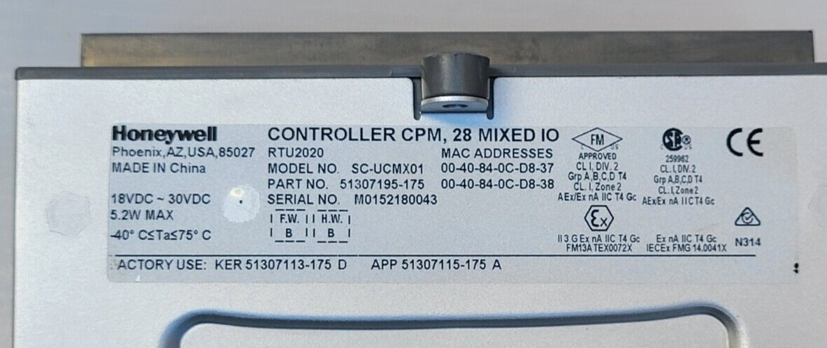 HONEYWELL RTU2020 SC-UCMX01 CONTROLLER CPM