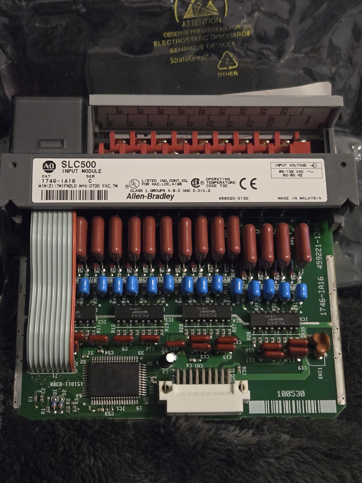 Allen-Bradley 1746-IA16 Series C SLC 500 16-Point AC Input Module 120VAC