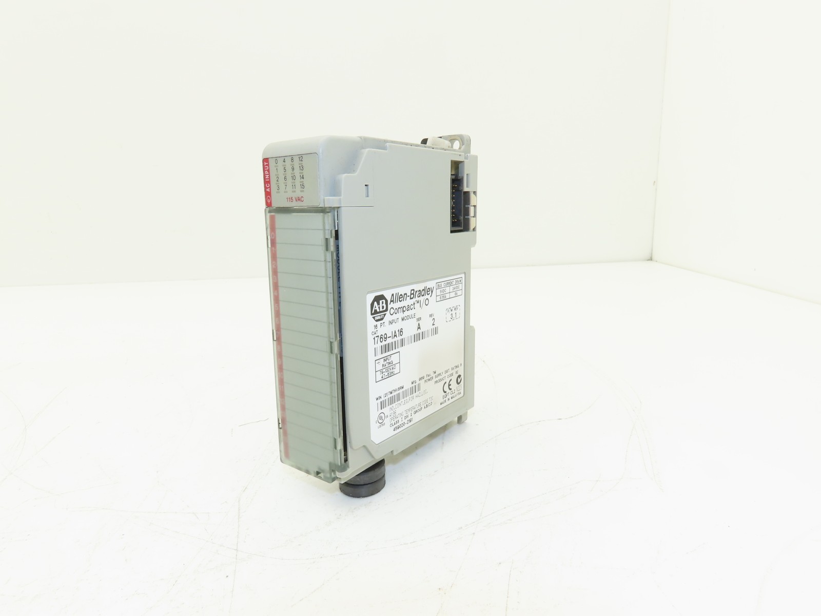Allen Bradley 1769-IA16 Compact Logix I/O Input Module 16Pt 115VAC Ser A REV 2