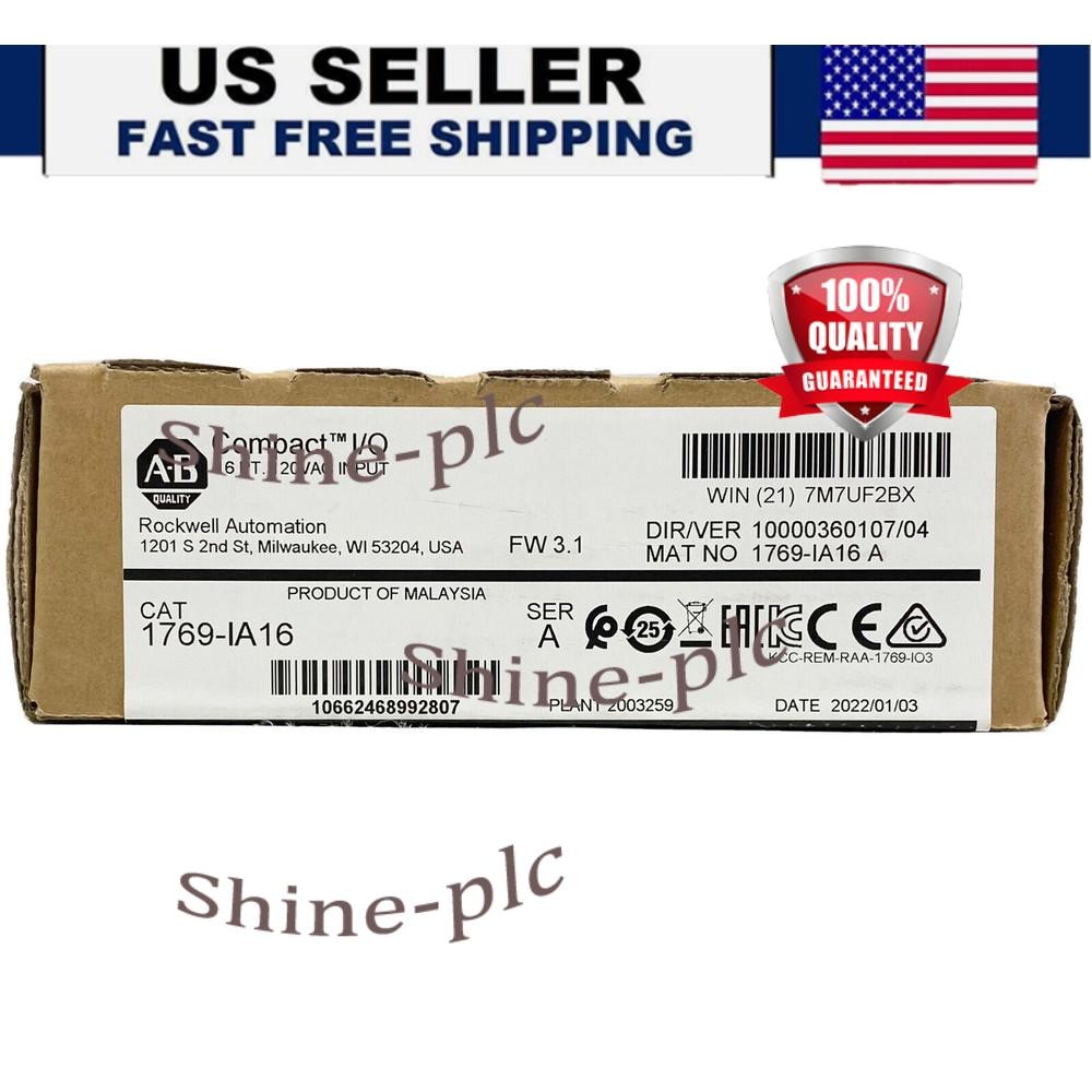 New Allen Bradley 1769-IA16 CompactLogix 16pt 120VAC Input SER A US Free Tax