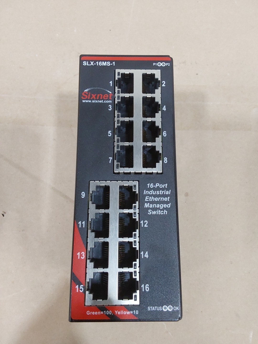 Sixnet SLX-16MS-1 Industrial Ethernet Managed Switch 16 Port
