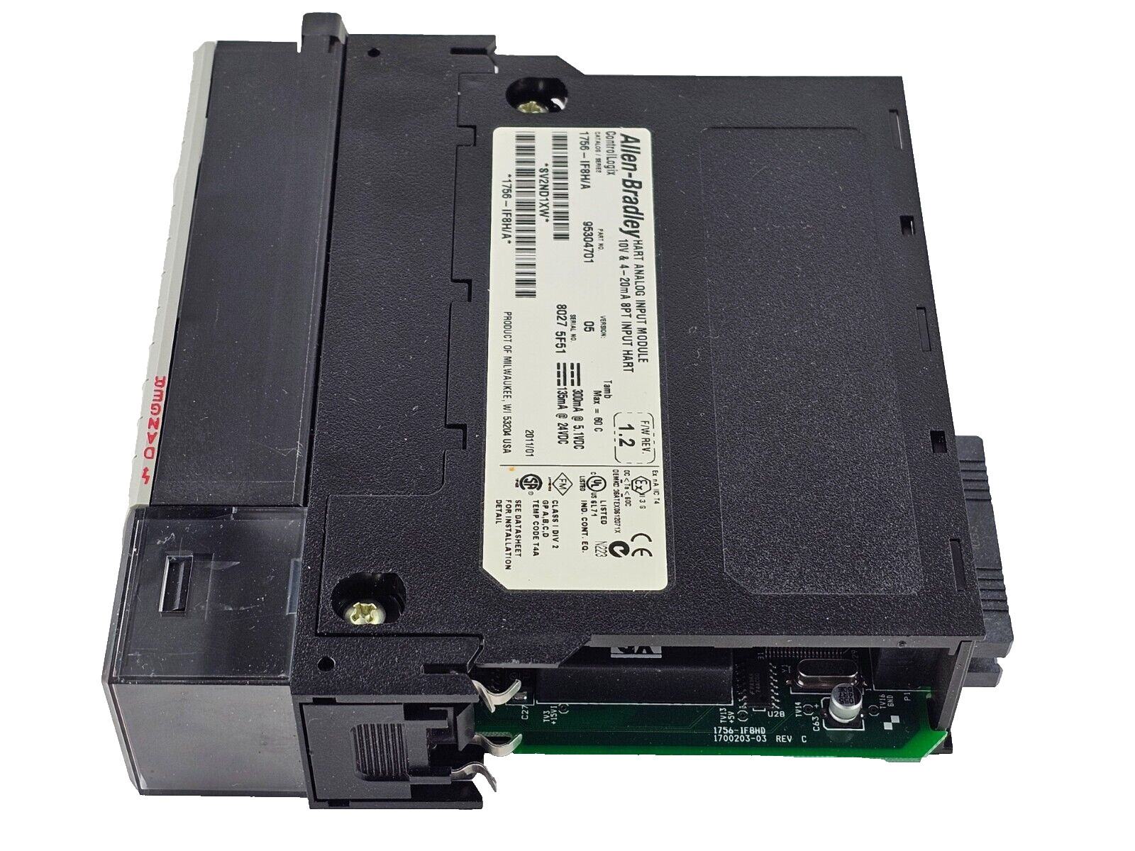 Allen Bradley 1756-IF8H /A ControlLogix HART Analog Input Module VER 05 1756IF8H