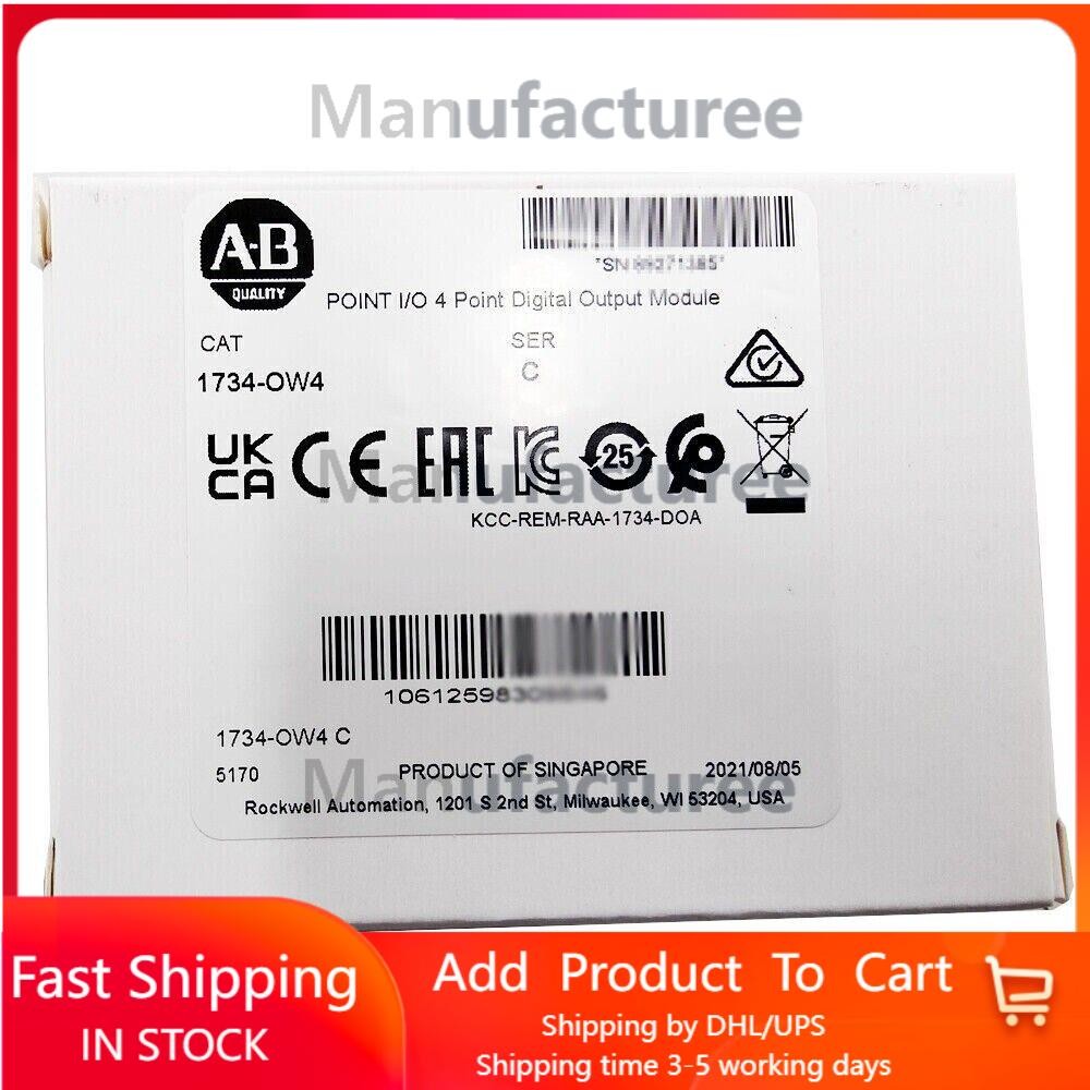 New AB 1734-OW4 POINT I/O 4 Point Digital Output Module 1734OW4 US Free Tax