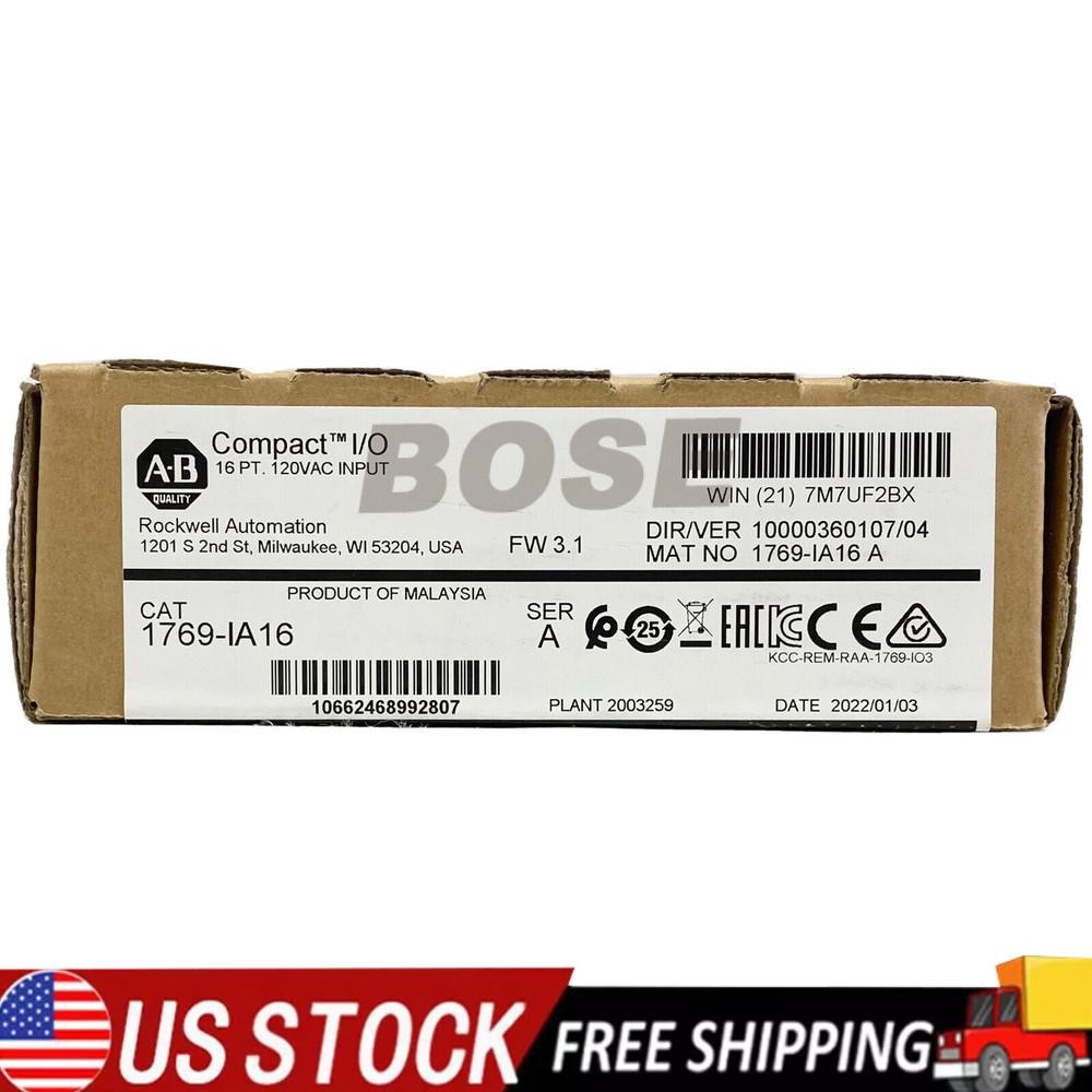 New Allen Bradley 1769-IA16 CompactLogix 16pt 120VAC Input SER A US Free Tax