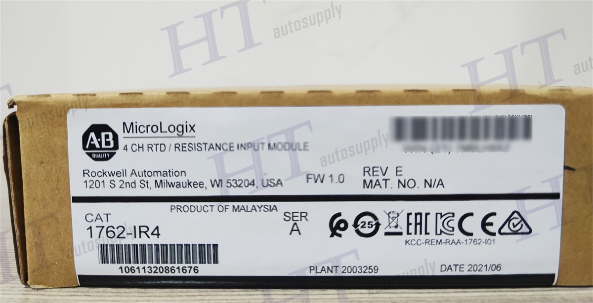 MicroLogix 1200 RTD Resistance Input Module 1762-IR4 SER A In Factory Stock