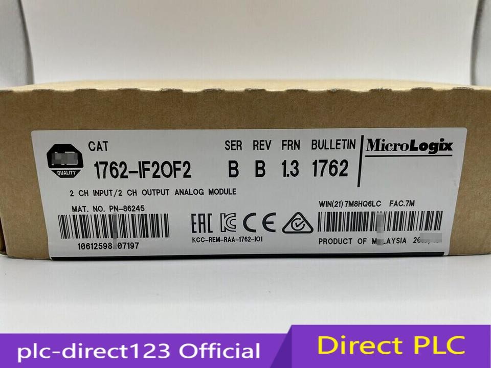 New Factory Sealed AB 1762-IF2OF2 MicroLogix1200 Analog I/O Module US Free Tax
