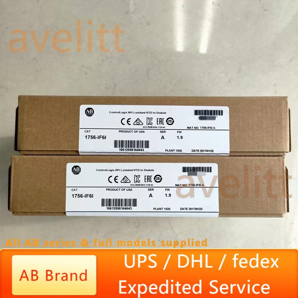 Sealed AB 1756-IF6I SER A ControlLogix 6 Point Isolated A/I Module US Free Tax