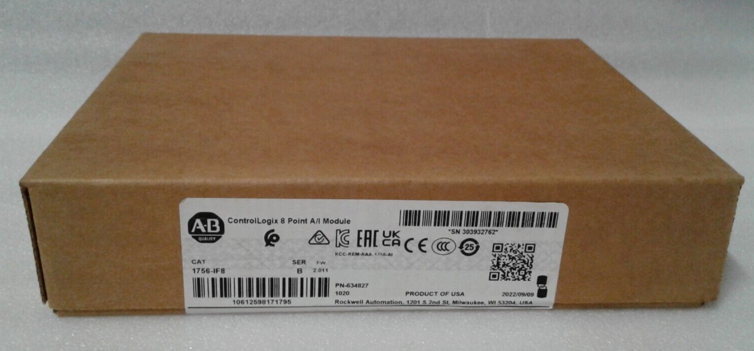 Allen Bradley 1756-IF8 Series B FW 2.011 Module 2022 – New in Factory Sealed Box