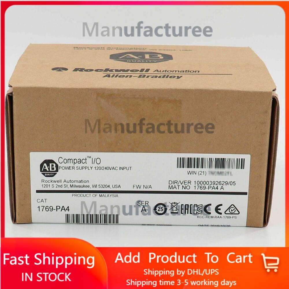New AB 1769-PA4 SER A CompactLogix Power Supply Module 1769PA4 US Free Tax