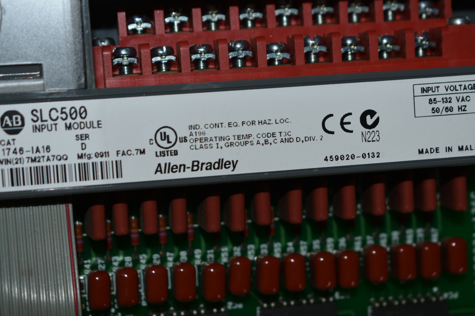 1746-IA16 ALLEN BRADLEY INPUT MODULE