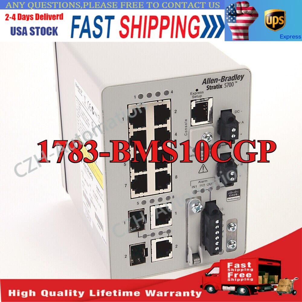 Factory Sealed 1783-BMS10CGP / A Port Managed Ethernet Switch 1783-BMS10CGP new!