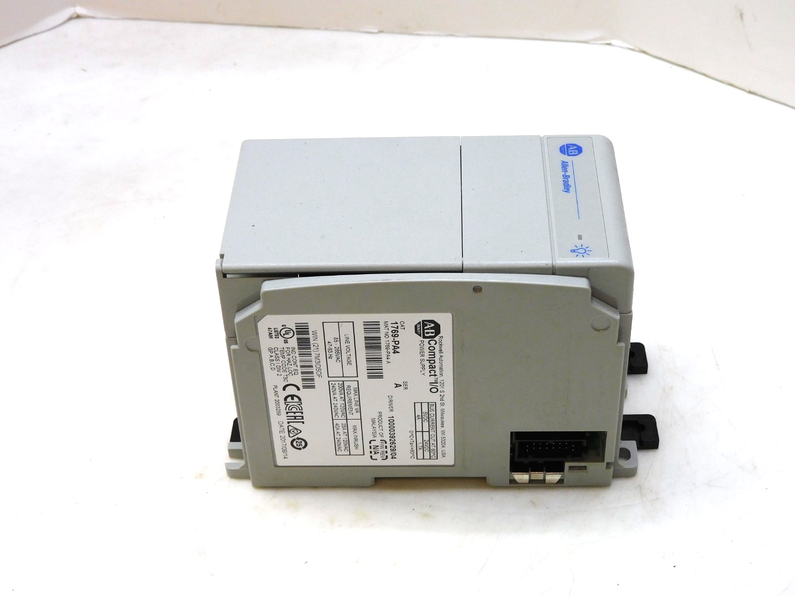 Allen-Bradley 1769-PA4 Ser A Compact I/O Power Supply 10000392629/04