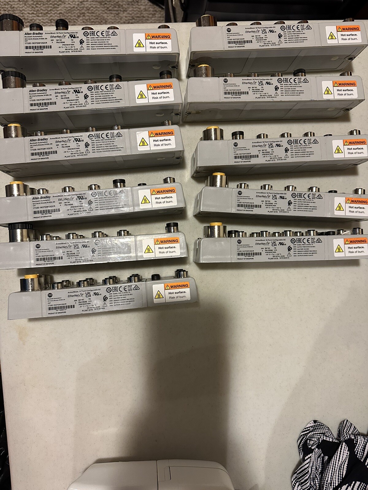 AB 1732E-16CFGM12QCR /A ArmorBlock 16 Point Configurable QC, 30day Warranty