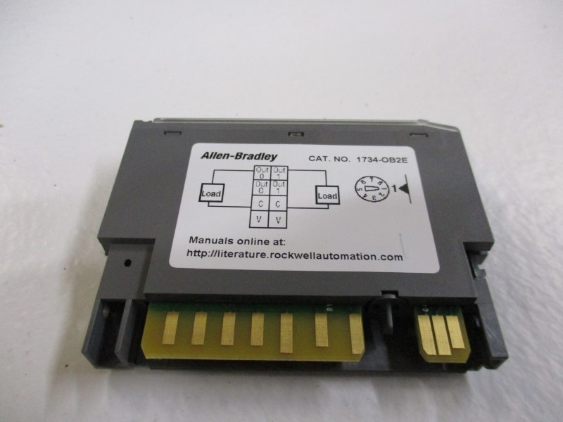 ALLEN BRADLEY 1734-OB2E OUTPUT MODULE SER. C F/W 3.022 NSMP