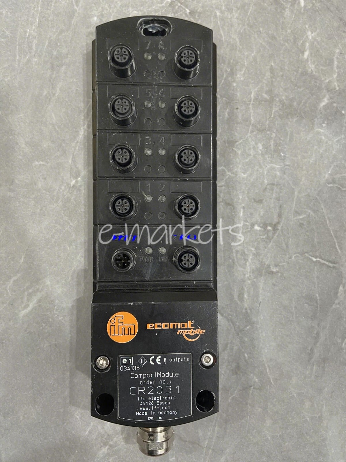 1PC Used IFM CR2031 R360/METAL-MODULE/O/8 Tested