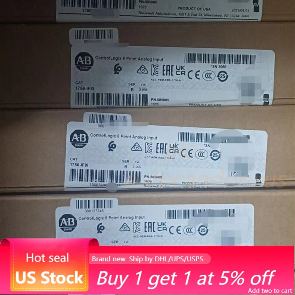 Factory Sealed AB 1756-IF8I ControlLogix 8 Point Analog Input Module US Free Tax