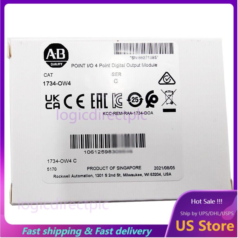 New AB 1734-OW4 POINT I/O 4 Point Digital Output Module 1734OW4 US Free Tax
