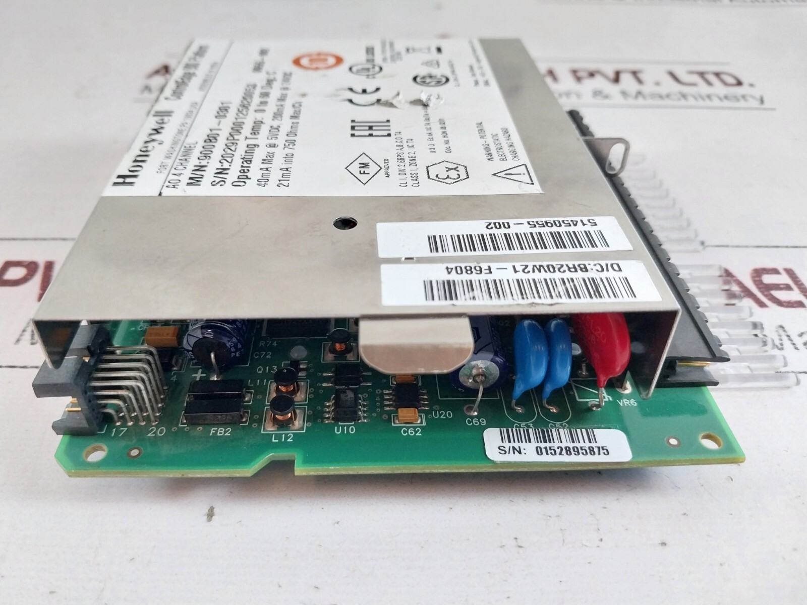 Honeywell 900b01-0301 analog output module 51450955-002