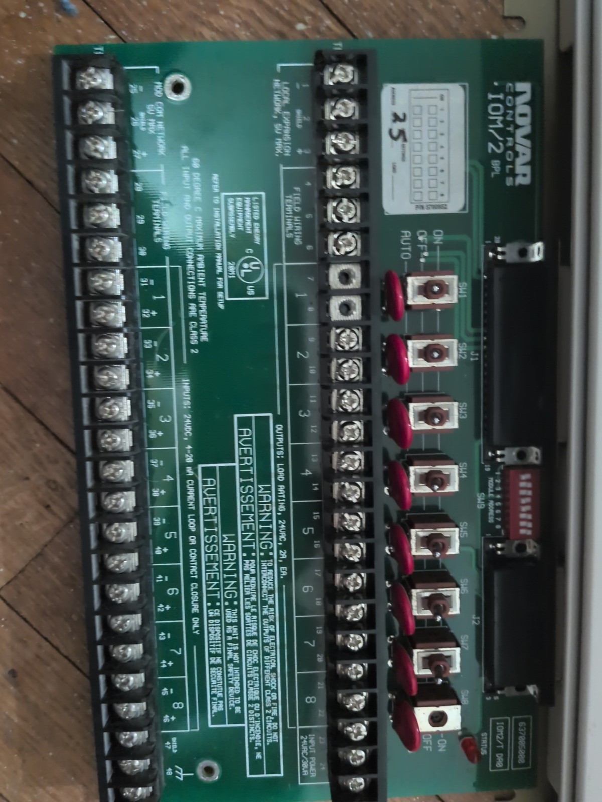 Novar IOM/2 Logic One V3.05 ARF Input/Output Module Triac Remote Override CRO