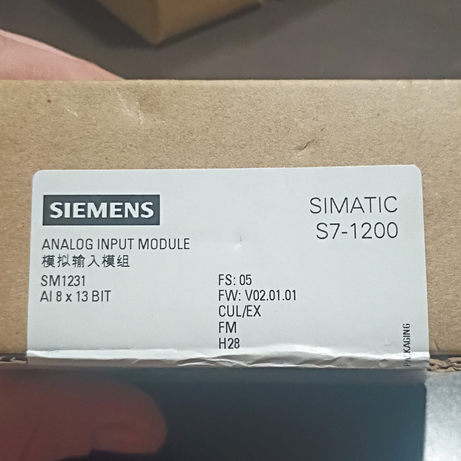 Siemens SIMATIC S7-1200 SM1231 Analog PLC Input Module AI 8×13 Bit 6ES7