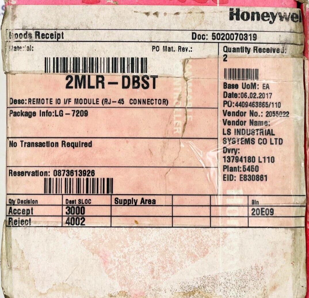 HONEYWELL 2MLR-DBST Expansion Driver Module