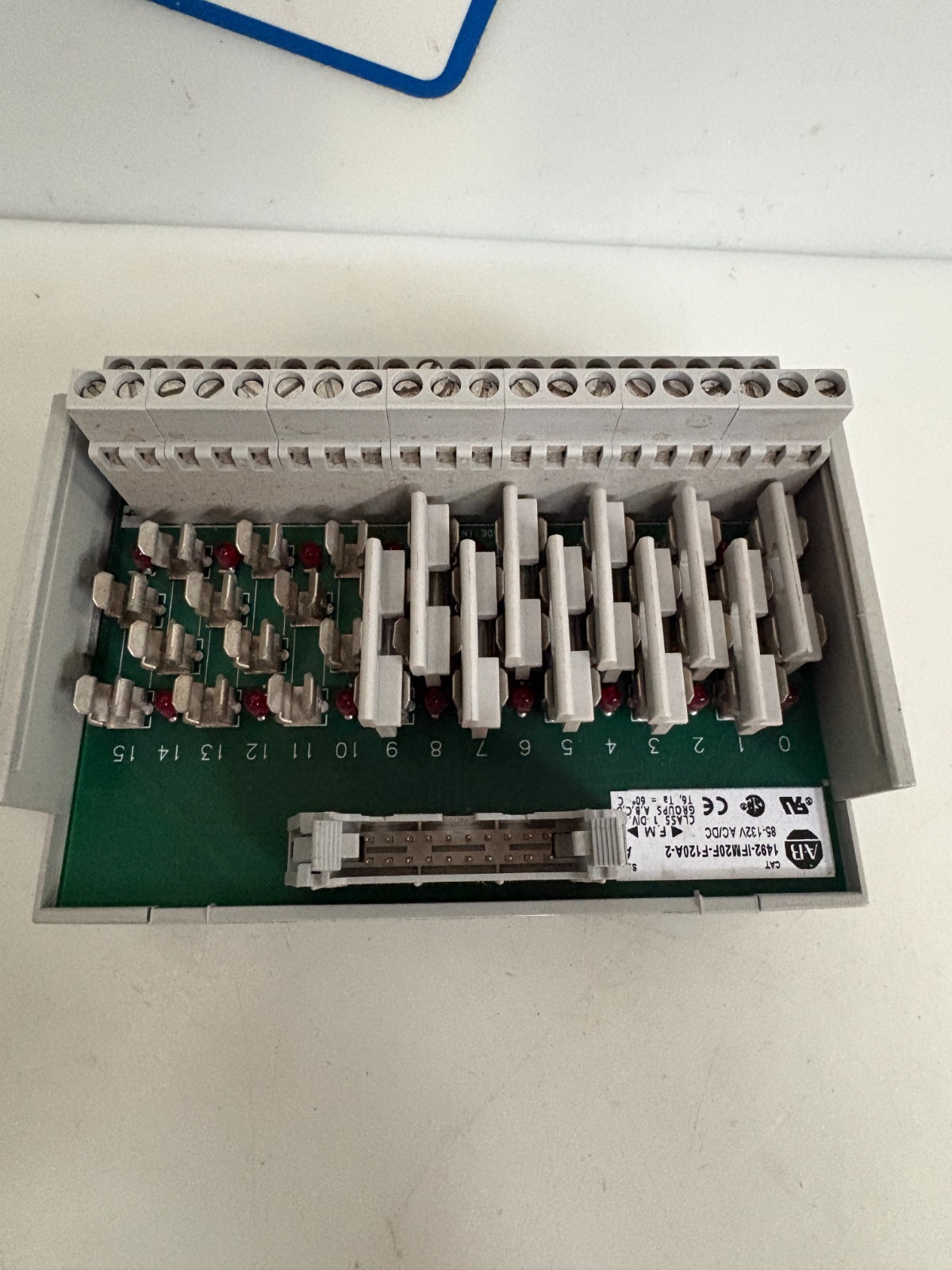 ALLEN BRADLEY FUSIBLE ANALOG INTERFACE MODULE 1492-IFM20F-F120A-2 SERIE A
