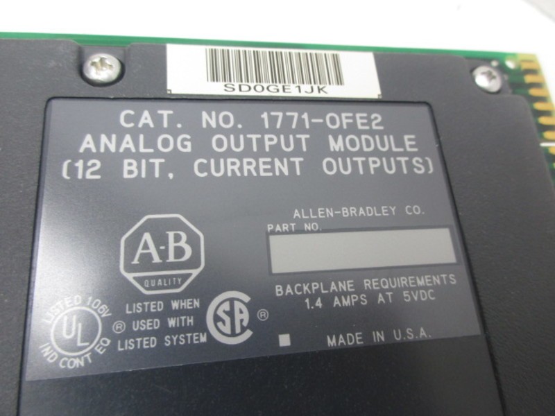 ALLEN BRADLEY 1771-OFE2 UNMP