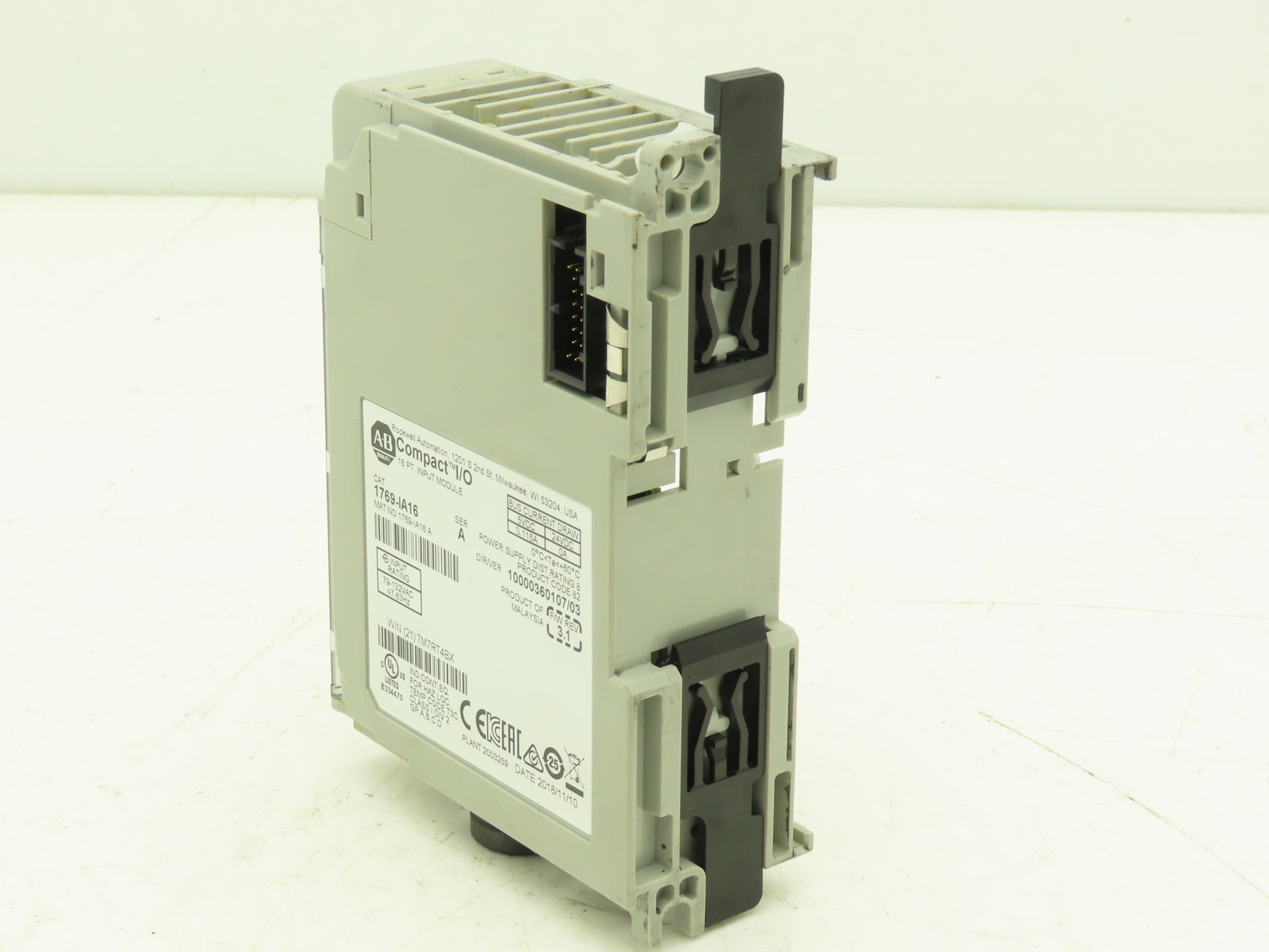 Allen Bradley 1769-IA16 Compact Logix I/O Input Module 16Pt Ser A FW 3.1