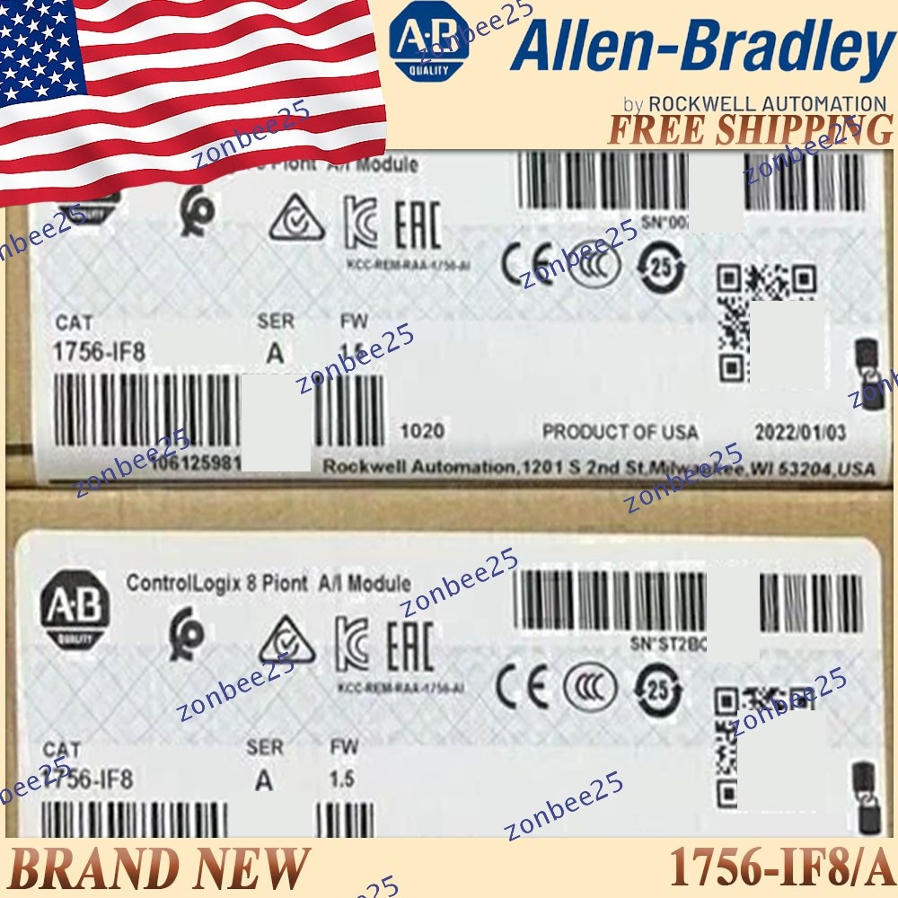 New AB 1756-IF8/A ControlLogix 8 Point A/I Module 1756IF8 US Stock