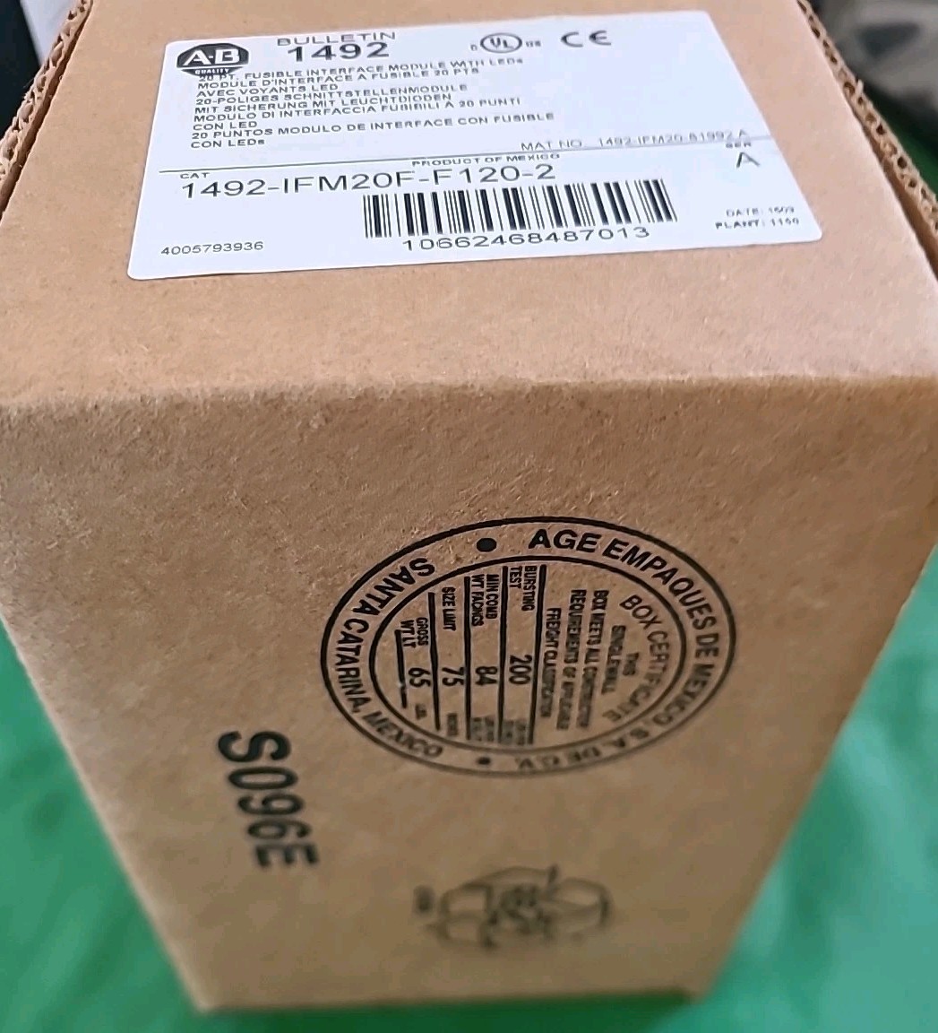 ALLEN BRADLEY – 1492-IFM20F-F120-2 – Ser A 20PT Fusible Interface Module w/ LEDs