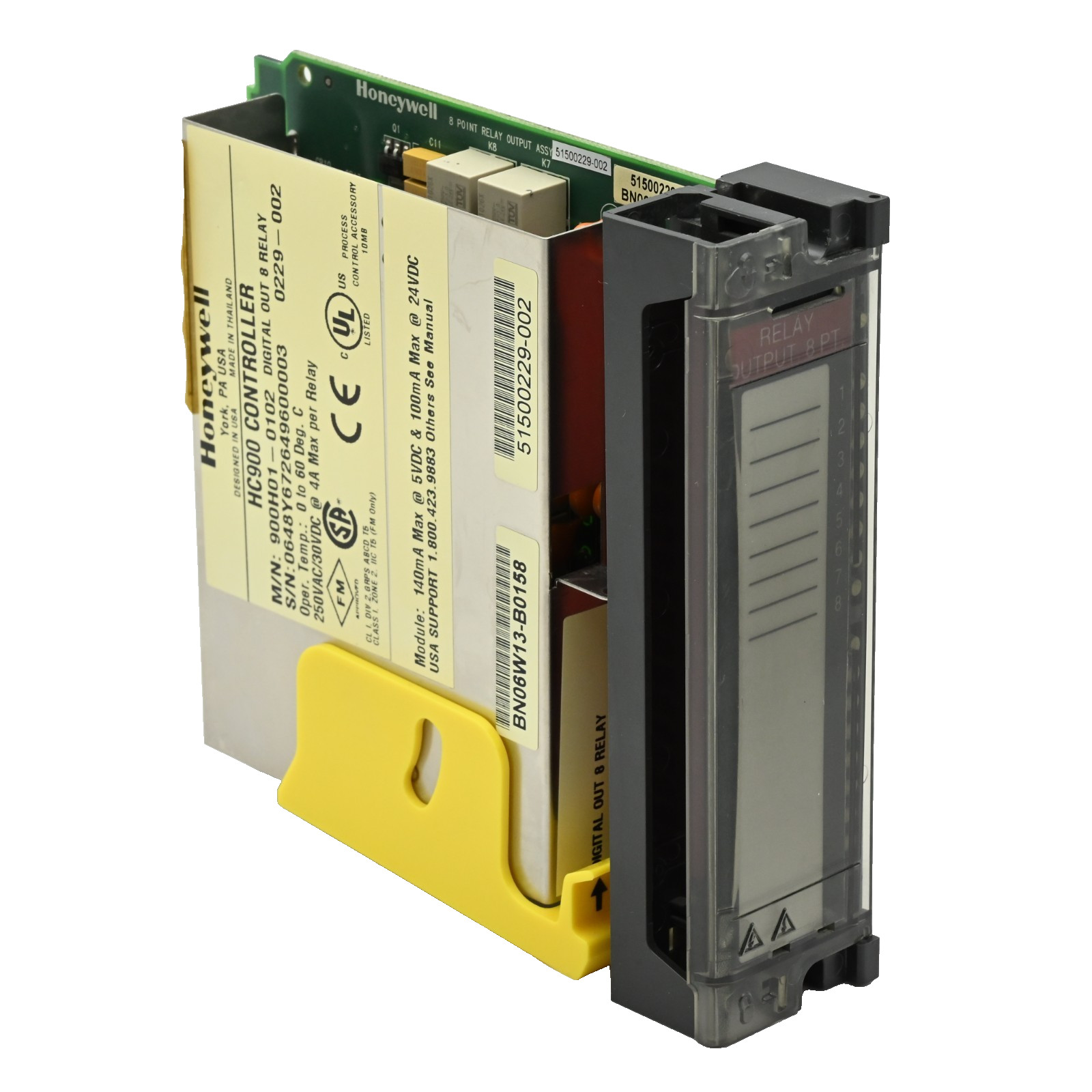 Honeywell 900H01-0102 HC900 Controller Digital Out 8 Relay 51500229-002